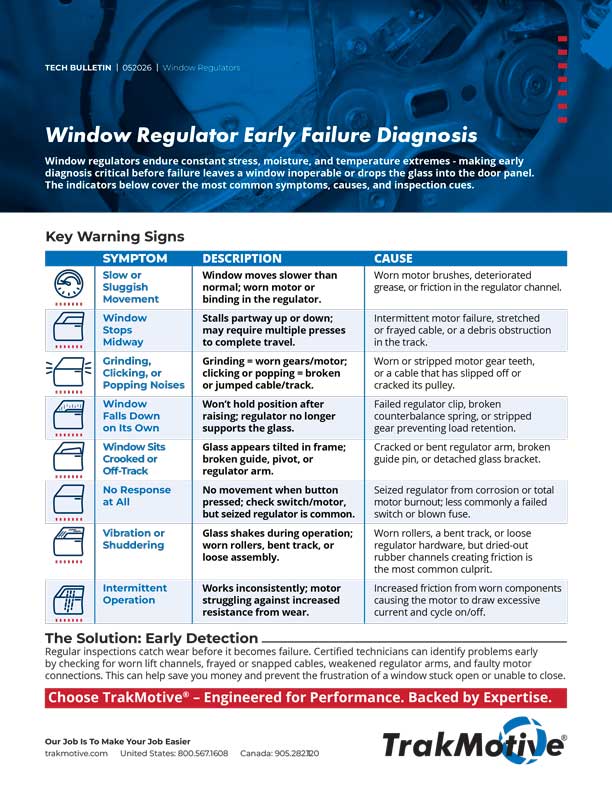 TM3-1008-TrakMotive-Window-Regulator-Early-Failure-Tech-Bulletin-2605